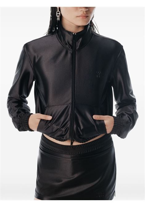 Black satin-finish jacket Alexander wang - women ALEXANDER WANG | 4CC3252682001
